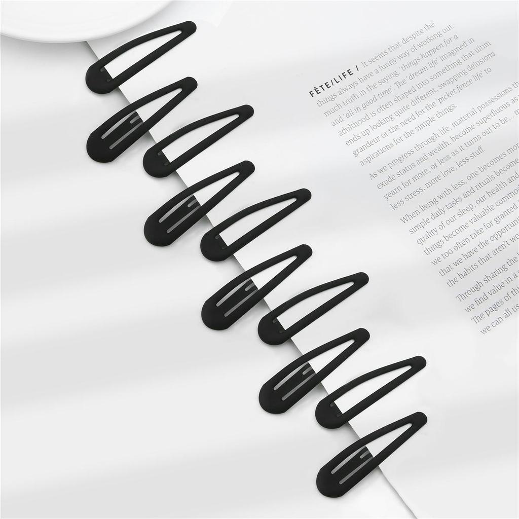 1card/bag Fashion Rubber Paint Geometric Hairpin Hair Claw For Women Ladies Girls Makeup Hair Barrettes Hair Accessories Crab Bath Clip Headwear