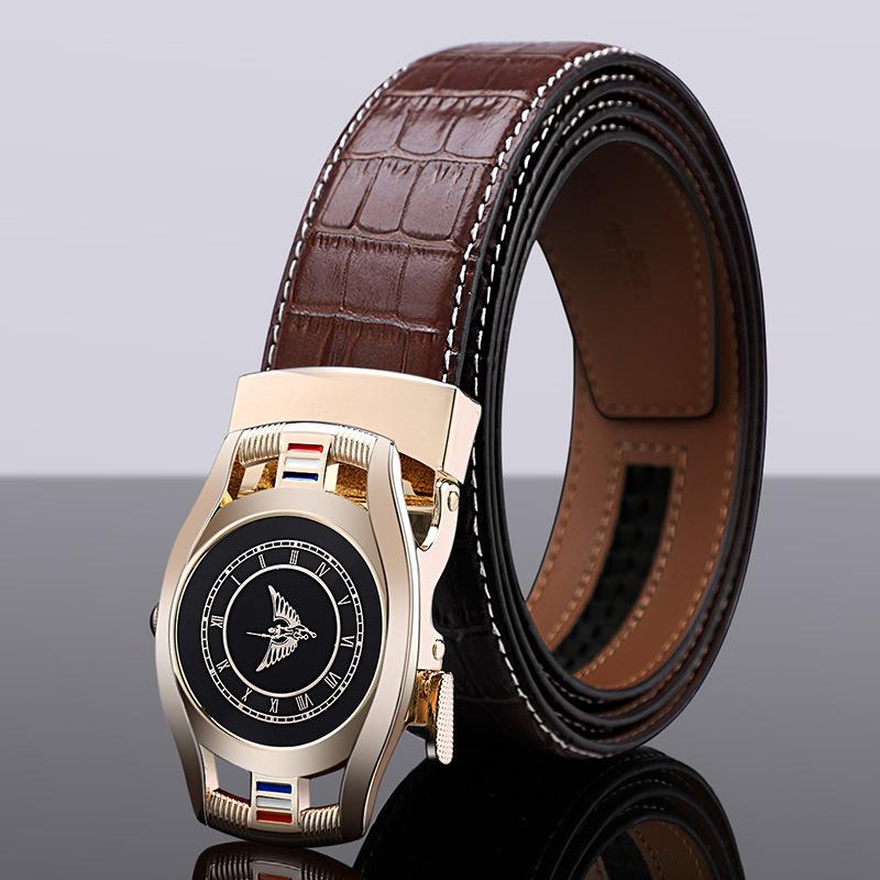 

Ремень Emperor, мужской ремень из натуральной воловьей кожи, мужской брючный ремень из сплава, универсальный маленький ремень, мужской ремень 115cm золотой