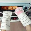 1 Paar Katzenpfoten-Isolierhandschuhe Niedliche Katzenkralle Ofenhandschuhe Mikrowellenofen Hitzebeständige Backhandschuhe Küchenzubehör
