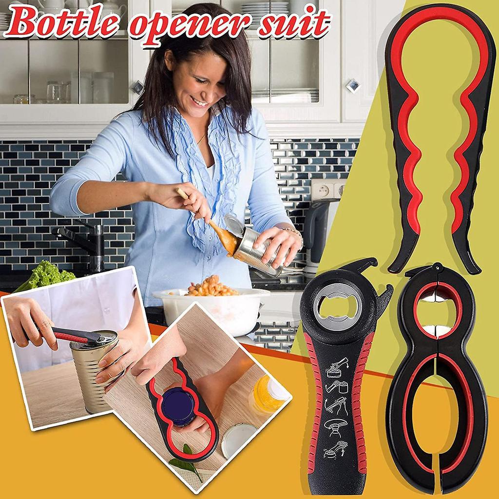 Multi-Use Jar Opener with Non-Slip Handle Labor-saving Bottle Opening Tool for Home Kitchen