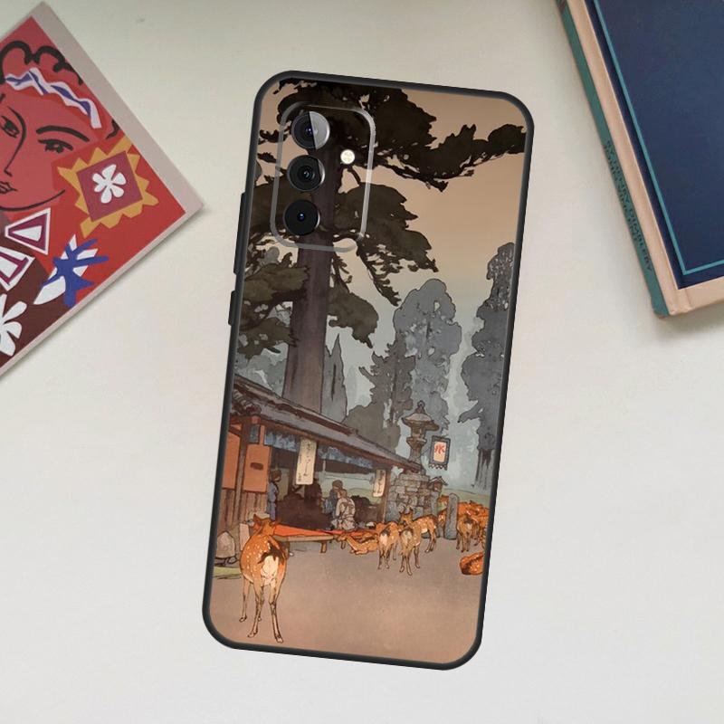 Japanese Style Ukiyo-e Art Case For Samsung Galaxy A13 A53 A33 A23 A06 A56 A16 A36 A55 A35 A17 A54 A34 A14 A52 A32 A15