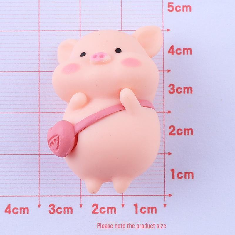 Dinosaur Piglet Doll DIY Resin Accessories: Cream Glue Mobile Phone Case & Fridge Magnet Materials