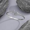 Retro Vintage Snake Bangle 925 Sterling Silver Jewelry Green-Eyed Stone Personality Animal Opening Bracelets TYB641
