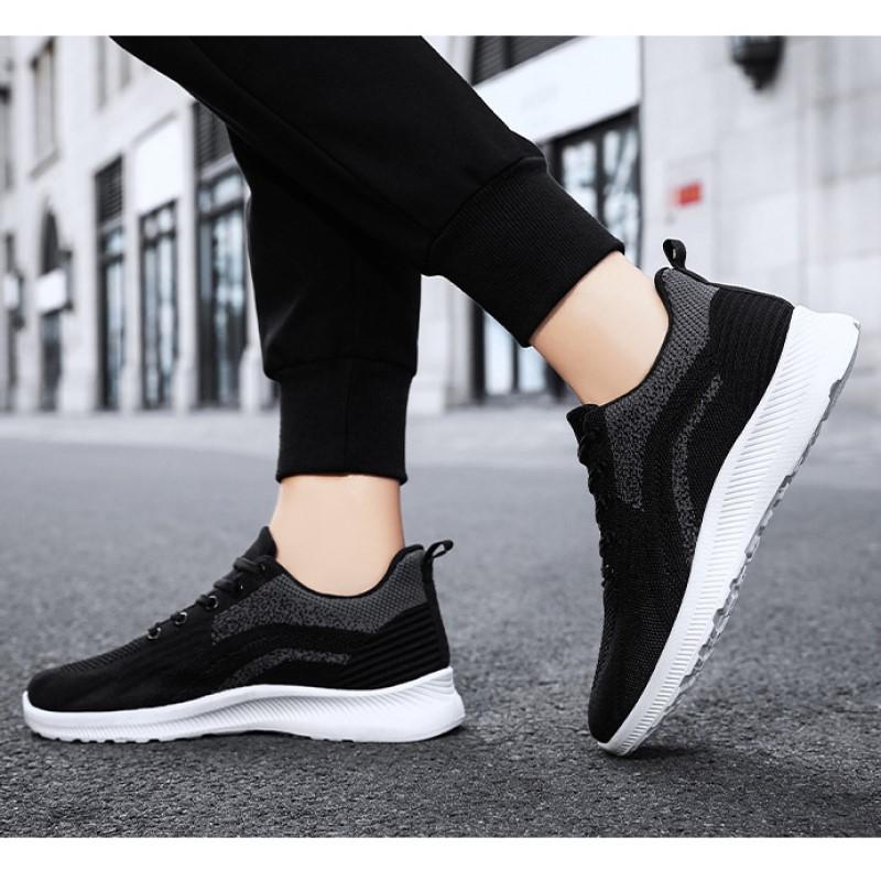 2023 Spring New Casual Single Shoes Breathable Sneakers Korean Version Lace-up Men's Shoes