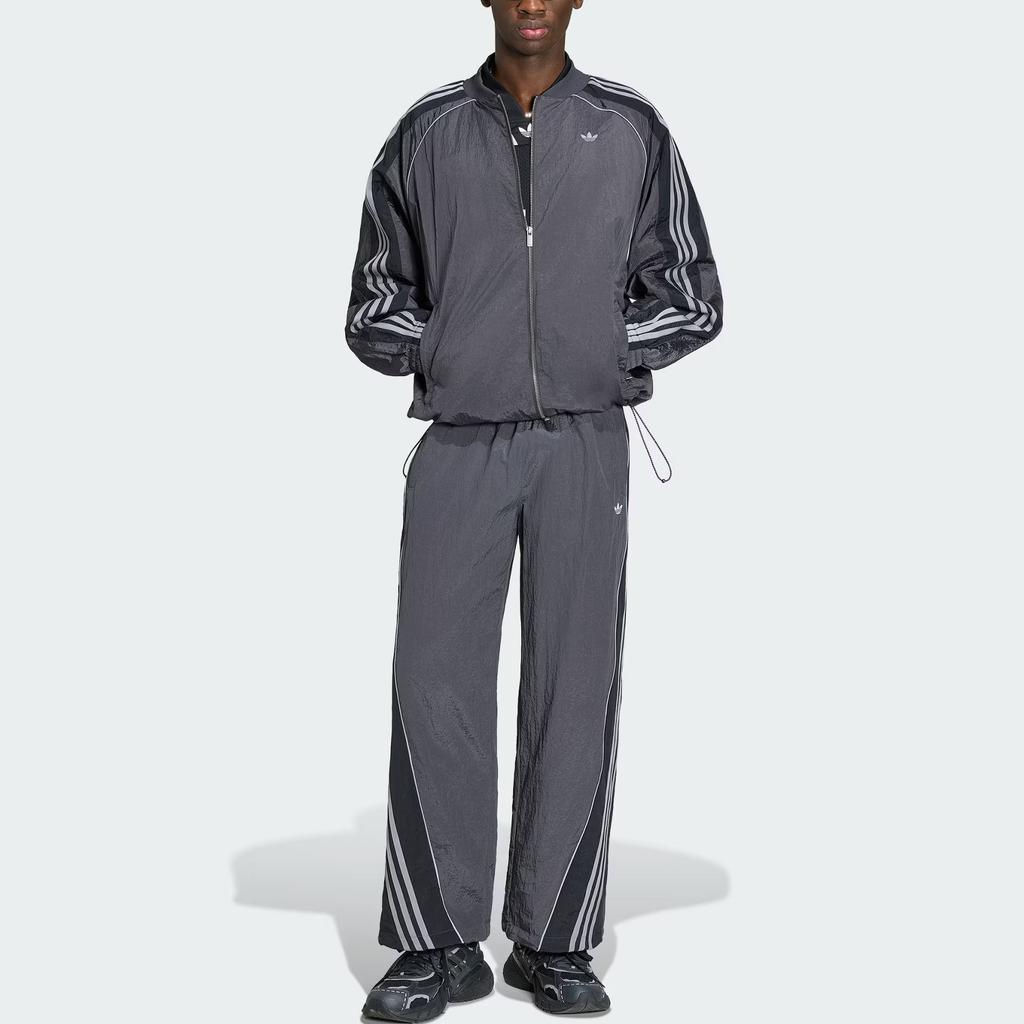 adidas Originals Adilenium Loose Striped Elastic Waist Home Leisure Woven Sports Pants Men Bottoms KX4833