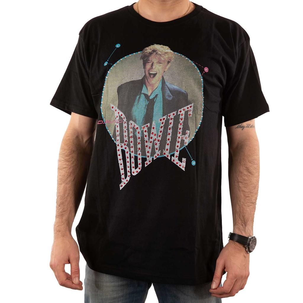 David Bowie Unisex Adult 83 Vintage Embellished T-Shirt