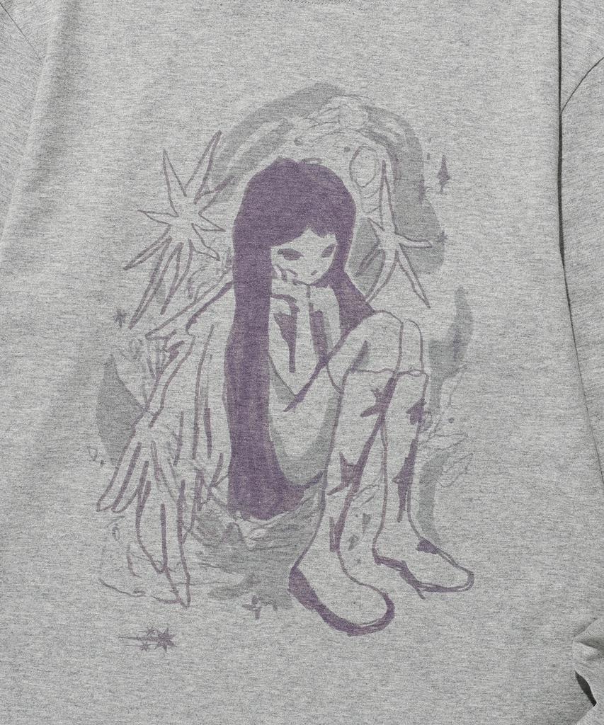 NICEGHOSTCLUB Starry Angel Ls Tee_Grey(Ng2Gfut552A)