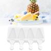 Multi Grid Ice Cream Mold Soft and Smooth Heat Resistant Ice Bar Mold Easy Release Non-Stick Silicone Mold Homemade Ice Cream