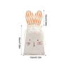 WTEMPO Ostern Süße Kaninchen Geschenktüten Frühling Sommer Party Mitgebsel Geburtstagsdekorationen Wiederverwendbare Goodie-Aufbewahrungstaschen Kaninchen Kordelzug Leckerli-Taschen