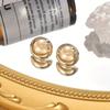 A Pair of Cool and Minimalist Golden Round Ball Earrings, Simple and Stylish, Versatile and Cute, Suitable for Daily Wear By Ladies.