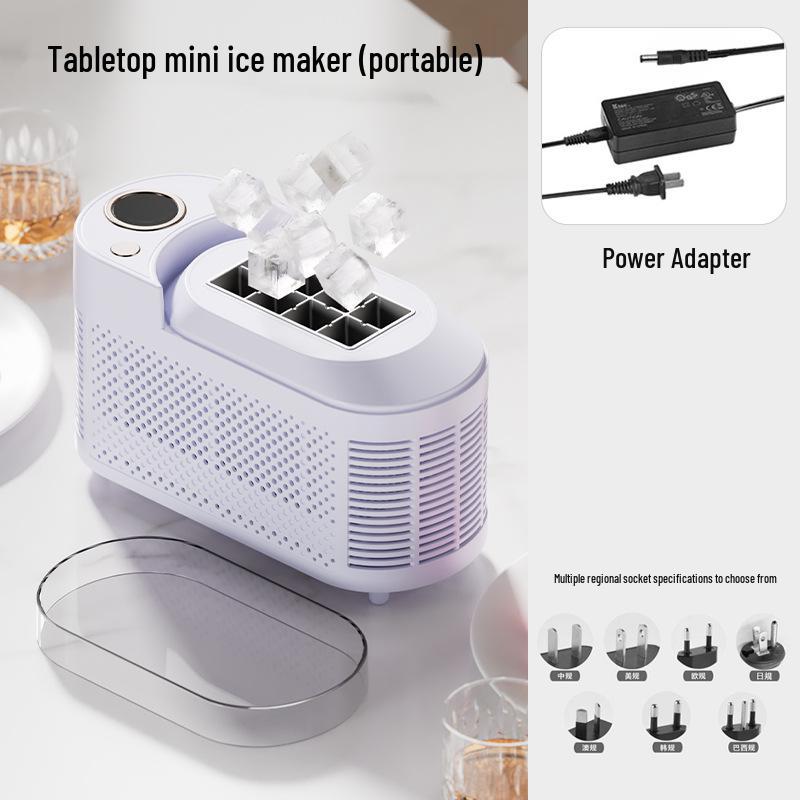 

Compact Automatic Ice Maker for Home, Office, Dorm, Camping, or Car EU, US, AU, BR, JP, KR Plug - Specify if needed