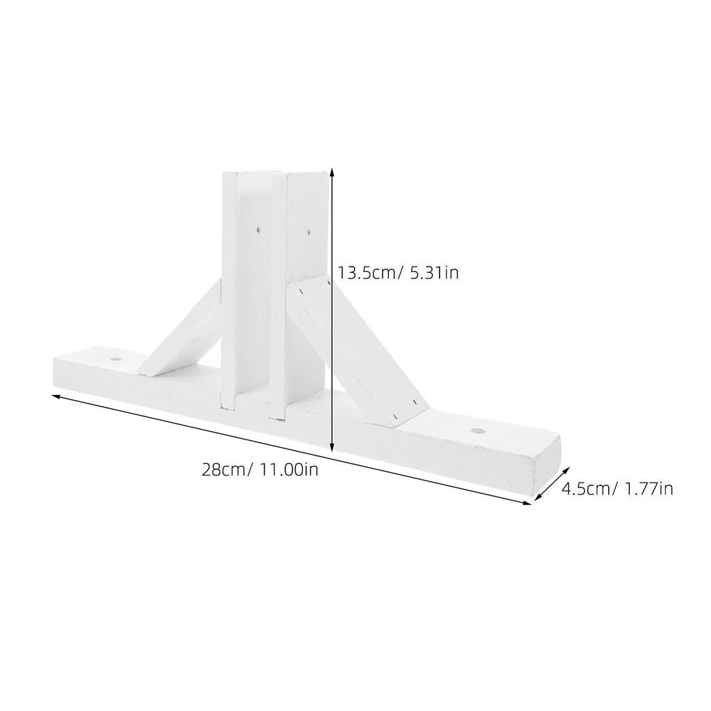 Soporte Base de Madera para Valla Pequeño Soporte Triangular para Pies para Exterior Jardín Patio Soporte para Valla de Jardín Césped Terraza Vallas de Jardín