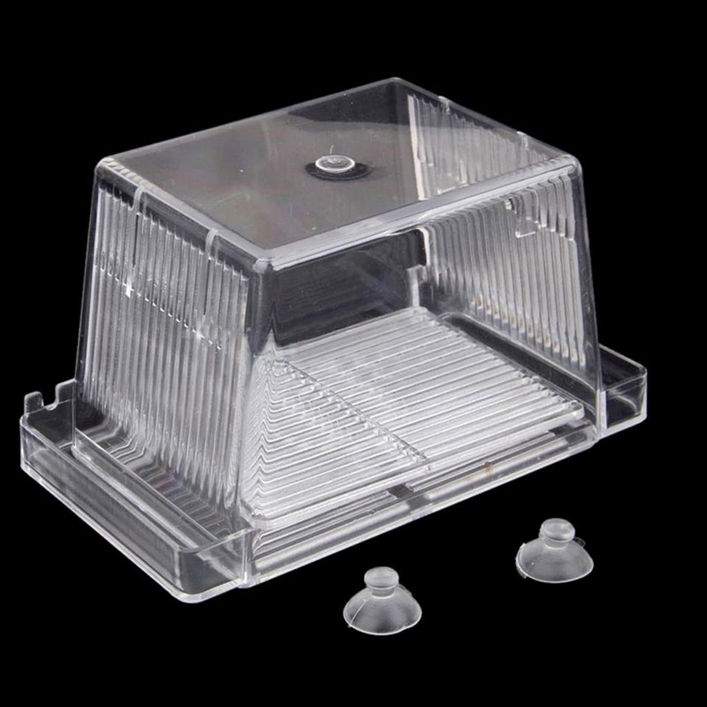 Aquarium Fish Tank Breeder Box Transparent Great Water Flow Box for Baby Fish Clownfish Guppy