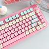 Time Machine Theme Keycaps 139Keys Cute Pink Keycaps 139Keys Fg Height 2.25U/2U/7U Split Space Bar Alice Layout Keycaps