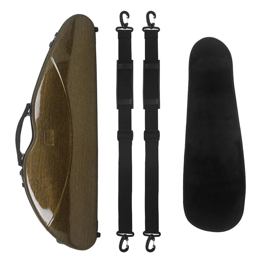 M MBAT 4/4 Violin Case Carbon Fiber Violin Case Wear-resistant Compression-resistant Double Shoulder Strap Hygrometer Parts