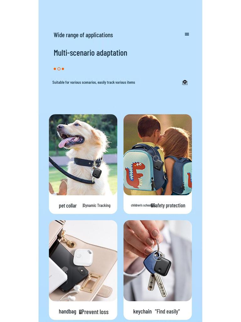 Smart Bluetooth Anti-Lost Tracker: Prevent Wandering In Elderly, Kids, and Pets - Wallet, Key, & GPS Locator