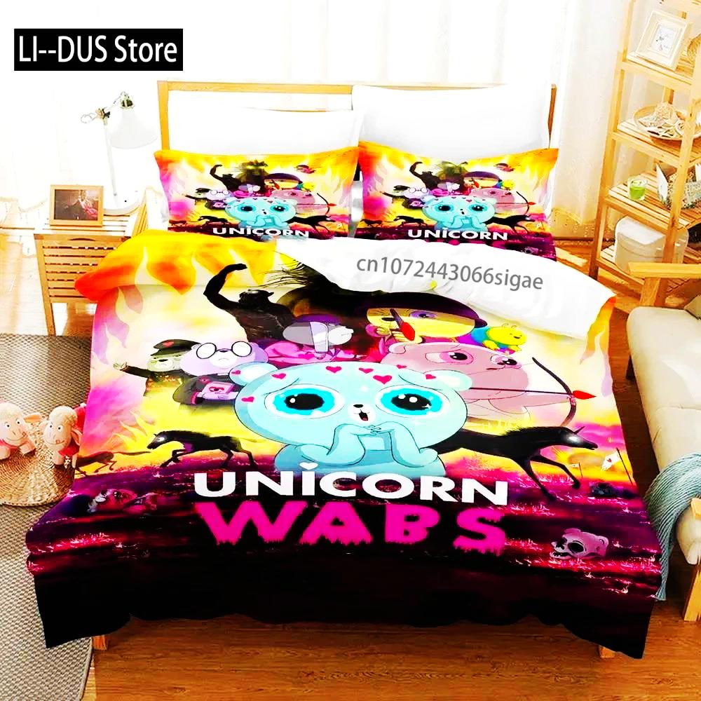 Anime Game Unicorn Wars Bedding Set Duvet Cover Bed Set Quilt Cover Pillowcase Comforter King Queen Size Boys Adult Bedding Set