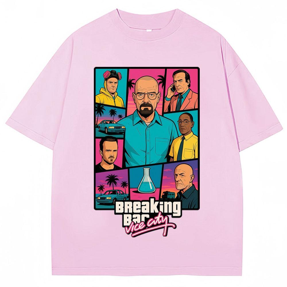 Breaking Bad Heisenberg Better Call Graphic T Shirt Men Women Vintage Short Sleeve Oversized Cotton Casual T-shirts
