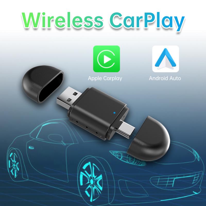 

Беспроводной адаптер CarPlay с двумя головками для бесшовной интеграции с автомобилем