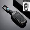 Alloy Leather Car Key Cover Shell Keychain For BMW F20 F30 G20 F31 F34 F10 G30 F11 X3 F25 X4 I3 M3 M4 1 3 5 7 Series Accessories jbvr38