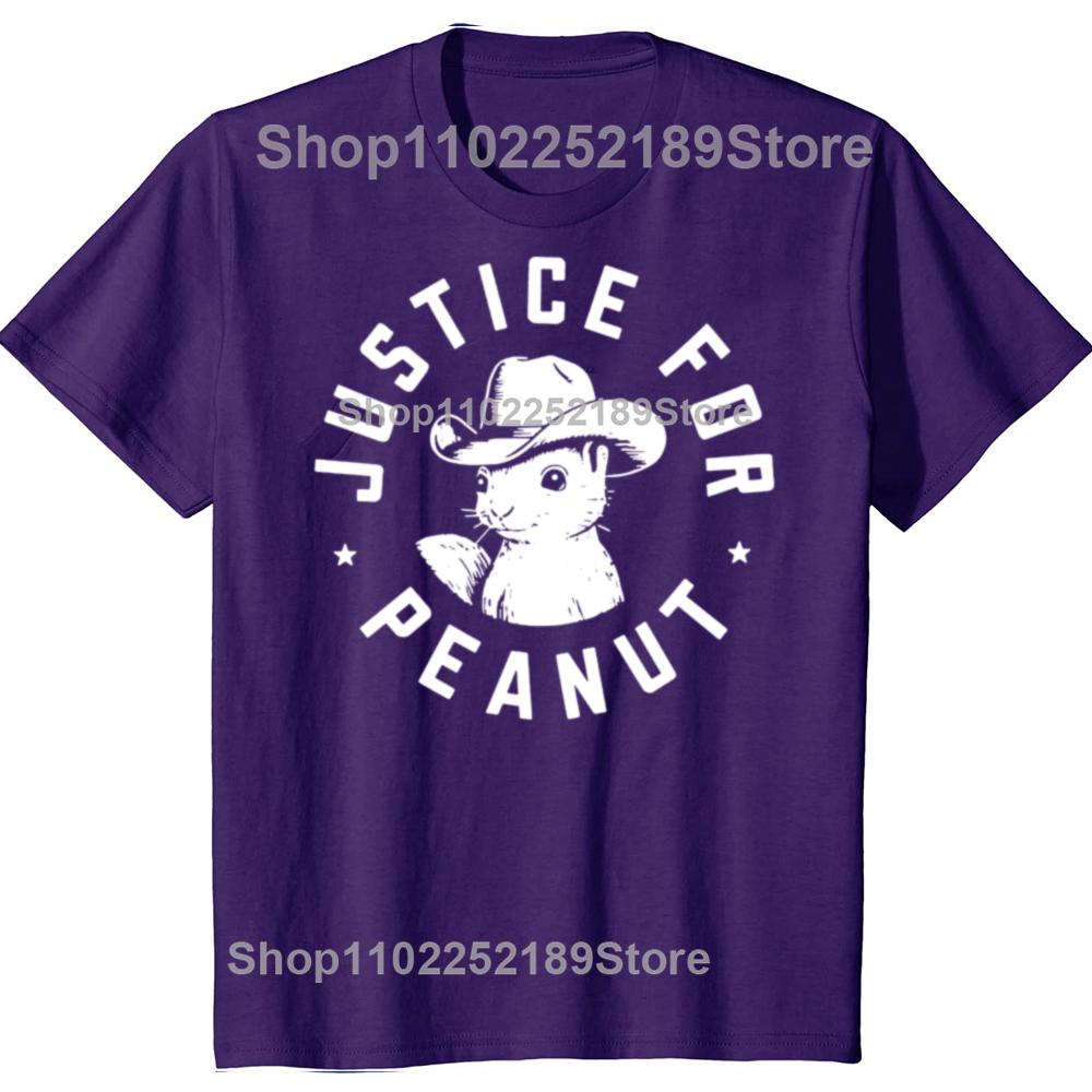 

Justice for Peanut The Squirrel T Shirt P Nut Fans Gift Graphic Short Sleeve 100% Cotton Soft Unisex O-neck T-shirts EU Size 4XL