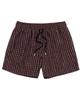 Billalei Espresso Stripe Men'S Swim Shorts - Dark Brown