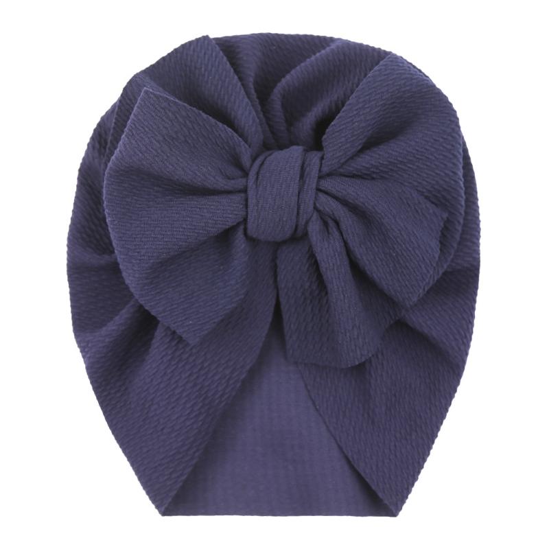 Czapka dla niemowląt Duża kokarda Czapka dla niemowląt, dziewczynek, chłopców, jednolity kolor, turban, kokarda, opaska na głowę, czapeczka dla dzieci, akcesoria do fotografii noworodkowej