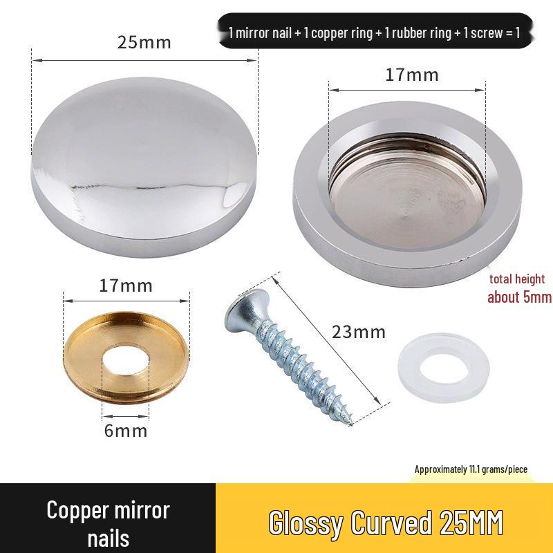Copricerchio Specchio Rameo per Coperture Decorative