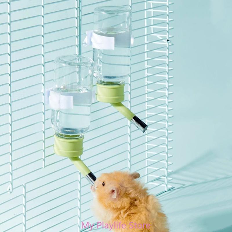 Hanging Water Bottle for Hamster Automatic Small Animal Rabbit Water Dispenser Dripproof Head Cage Drinking Watering Supplies