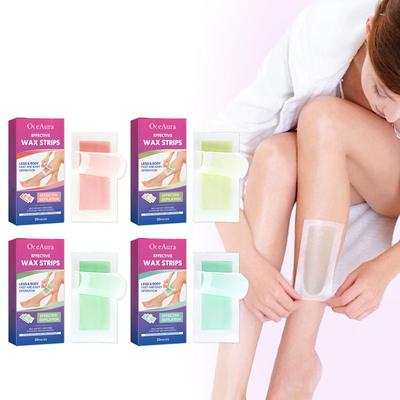 30pcs Hair Removal Wax Strip Professional Depilatory Cold Wax Strip Hair Growth Inhibitor For Face Leg Underarm Arm Hair Remover