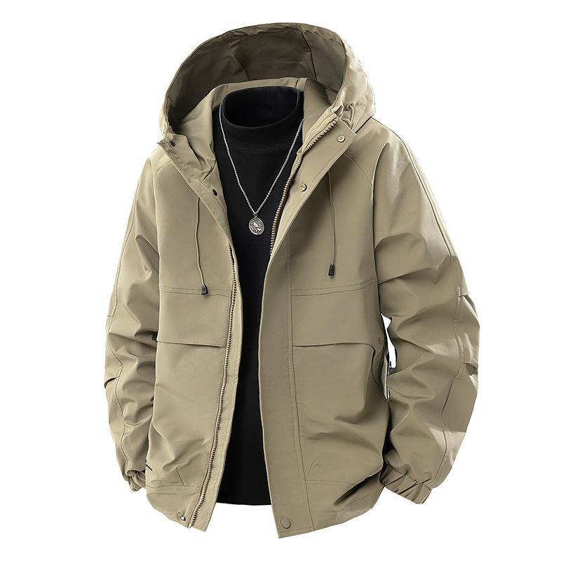 Work Jacket Men's Hooded Spring New Youth Jacket Men's Hooded Jacket