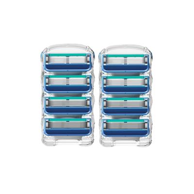 [Compatible] Gillette Fusion Manual 5-Ply Razor Blade Power Pro Shield Glide, 4 Pieces, 2 Cans ,Korean Razor Blade