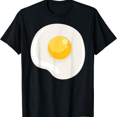 Halloween Ei Omelet Kostuum Shirt voor Kinderen, Mannen, Vrouwen T-shirt