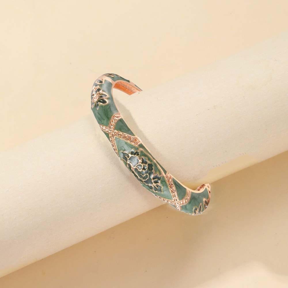 

Cheongsam accessories Vintage Cloisonne Bangle Hanfu Accessories Women s Wrist Jewelry Versatile Style 5