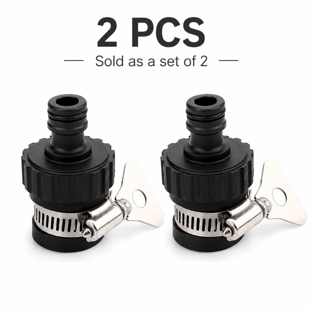 2pcs Multi-functional Hose Fitting Adapter Leak-Proof Tap Connector Garden Hose Adapter  Car Washing