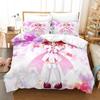 3D Printing Anime Kawaii Girls Rizelmine Bedding Set Single Twin Full Queen King Size Bed Set Adult Kid Bedroom Duvet cover Sets