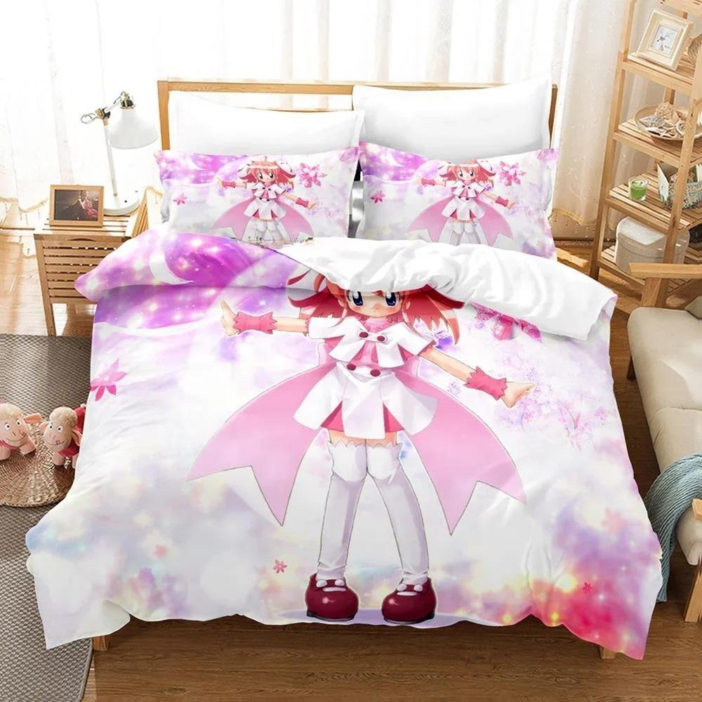 3D Printing Anime Kawaii Girls Rizelmine Bedding Set Single Twin Full Queen King Size Bed Set Adult Kid Bedroom Duvet cover Sets