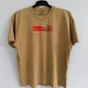 Vintage 90s Satori Movement Skateboards Tan T-Shirt – 2000s Skate Promo Graphic Tee with "Satori In Motion" Red Box Art