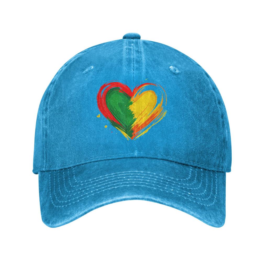 African Heart Black History Month American Casual Baseball Cap Summer  Trucker Hat Running Hippie Snapback Cap Men Baseball Caps