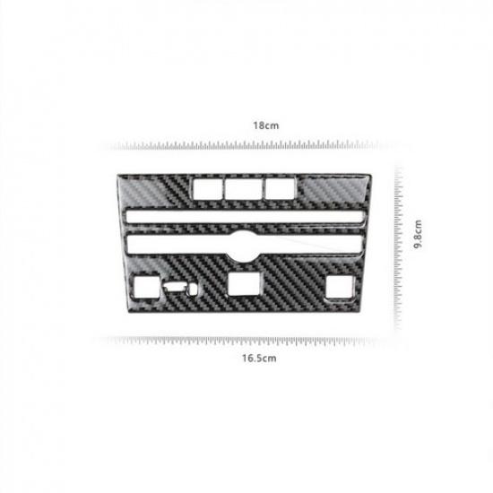 Carbon Fiber Interior CD Panel Frame Trim Cover For Infiniti Q50 Q60 2014-