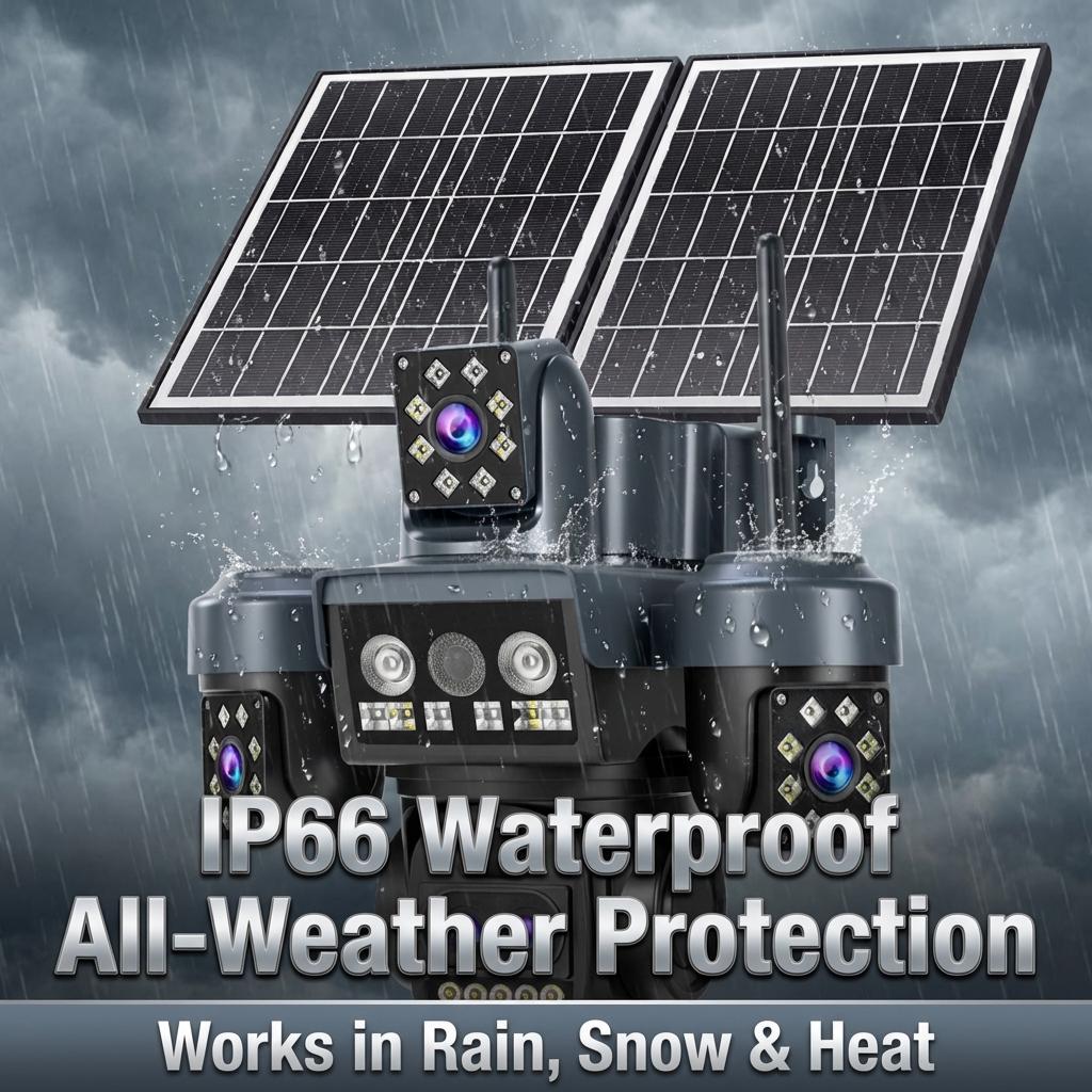 OKAM PRO 10X Zoom AOV Solar Camera Dual Solar Panels 16000mAh Battery HD 25MP 4G Outdoor Camera Waterproof Night Vision IP CCTV