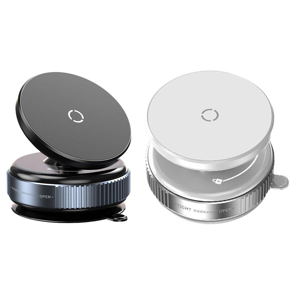 Magnetic Vacuum Adsorption Car Phone Mount 360° Rotatable Car Mobile Phone Holder for Car/Gym/Mirror/Shower/Smooth Surface