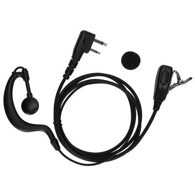 K hoofd 120cm Draagbare Walkie talkie HD Headset Ruisonderdrukking Intercom Oortelefoon Zwart