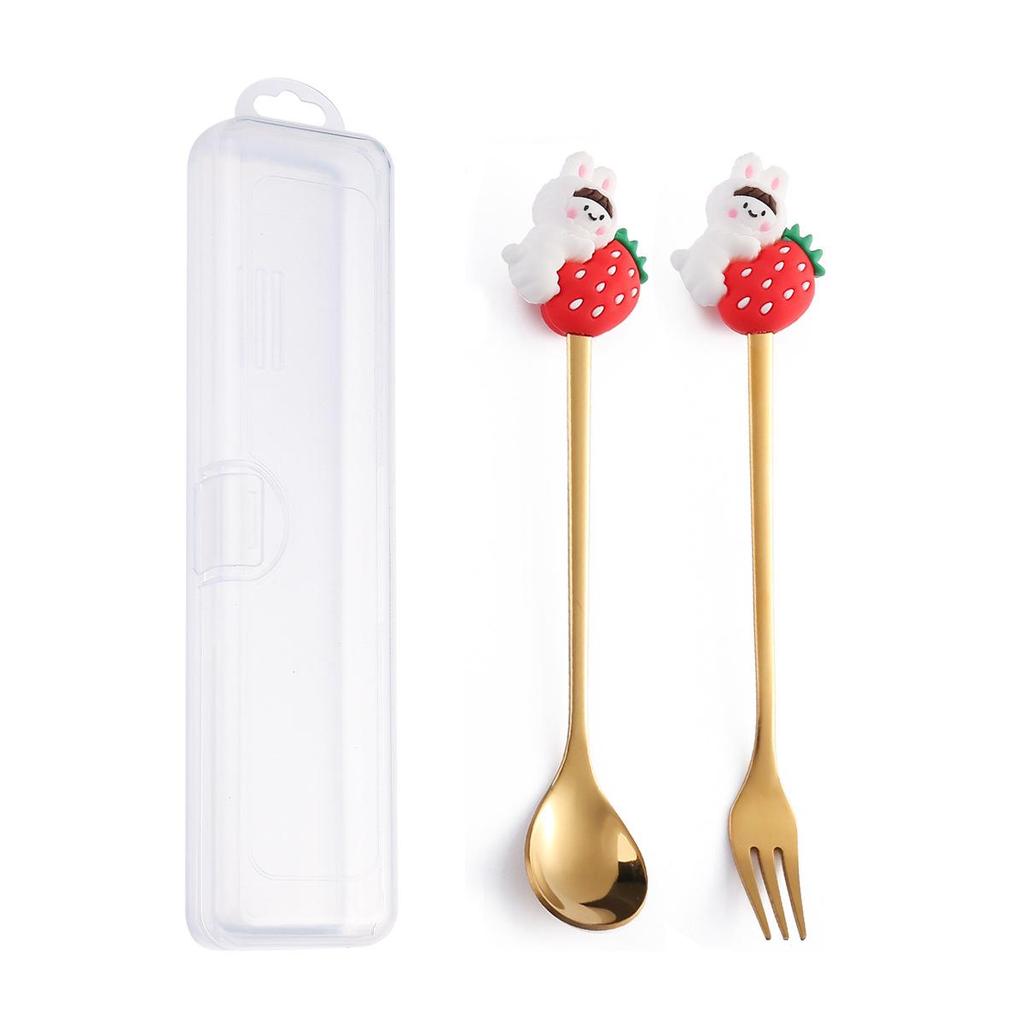 Cross-border Christmas Santa Claus Spoon Set – Cute Cartoon Coffee & Dessert Spoons, Perfect Christmas Gift.