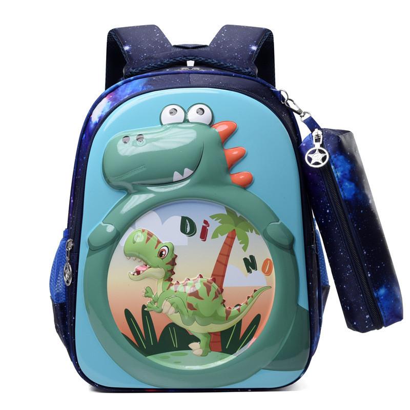 Breathable Nylon Backpack For Children Colorful Animal Patterns Unisex Primary School Bag