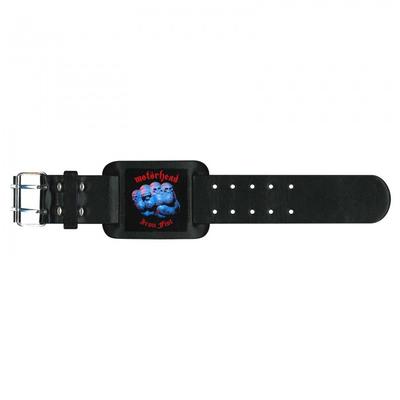 Pulsera de cuero con puño de hierro de Motorhead