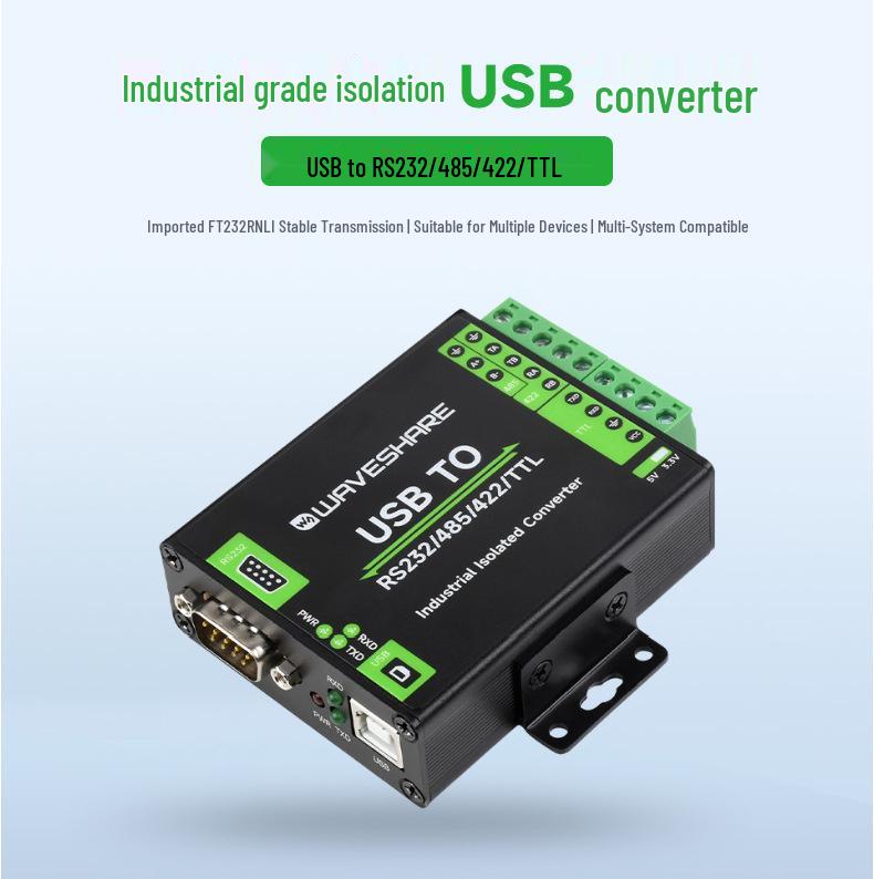 Weixue FT232RNL Industrial-Grade USB to RS232/485/422/TTL Isolated Serial Converter