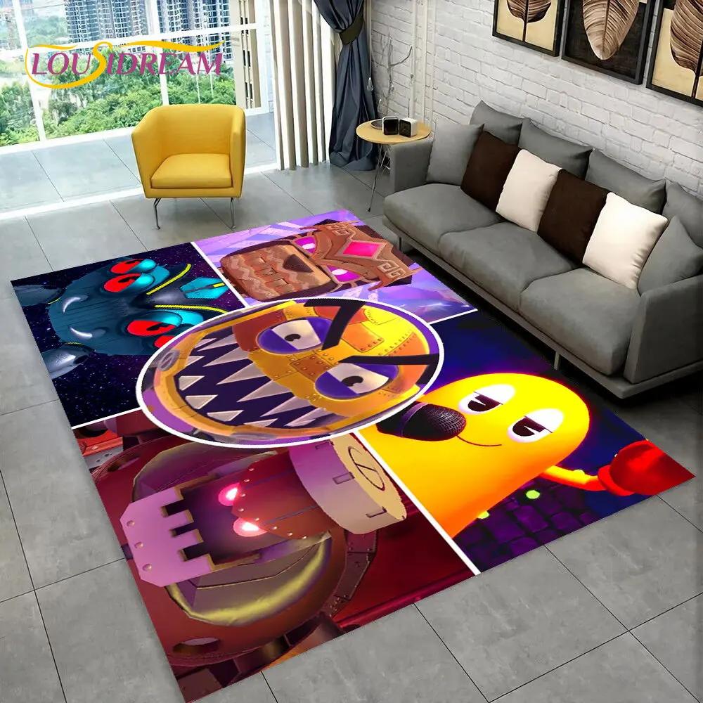 Pacman-alfombra Retro clásica para Gamer, alfombra para el hogar, sala de estar, dormitorio infantil, decoración de felpudo para sofá, alfombra antideslizante