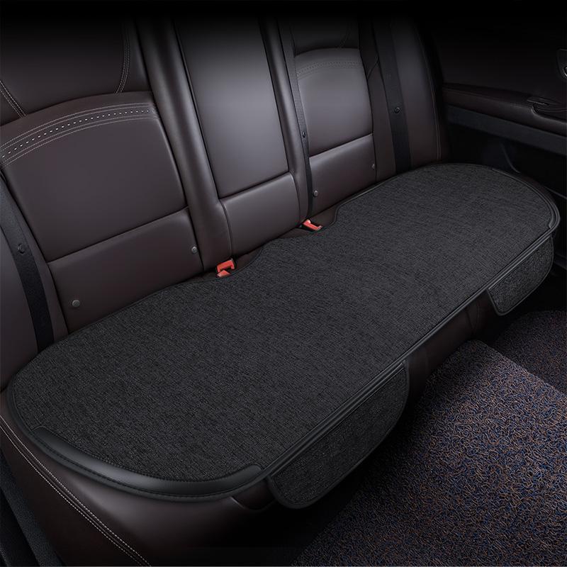 Flachs-Autositzbezug für vorne und hinten, komplettes Set, wählen Sie Autositzkissen, Leinenstoff, Sitzpolsterschutz, Auto-Innenausstattung