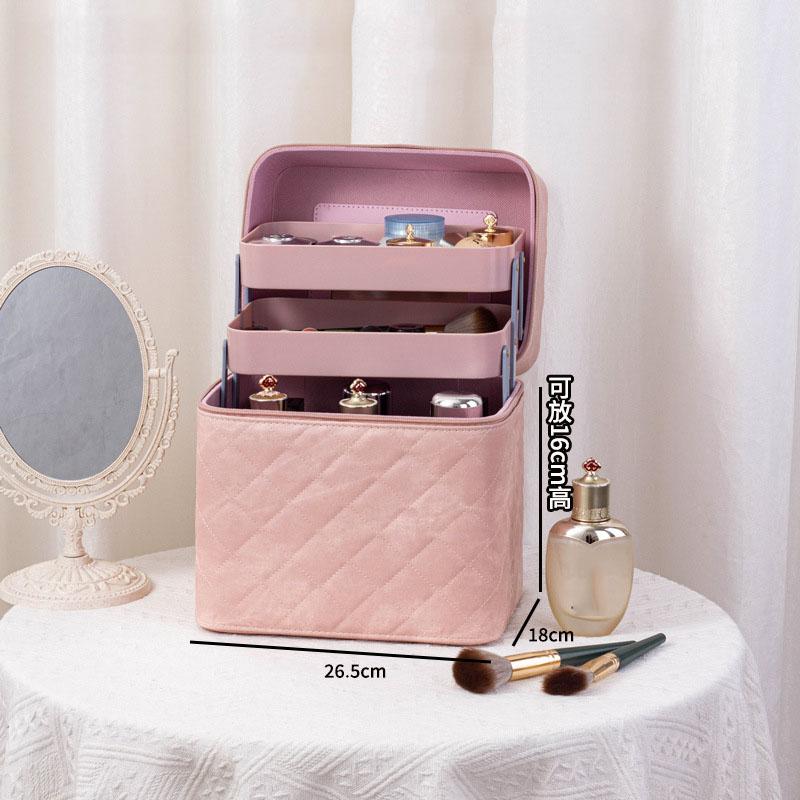 Large Capacity Advanced PU Leather Makeup Bags Fashion  Women's Travel Multiple Models Portable Makeup Box Portable Storage Bags